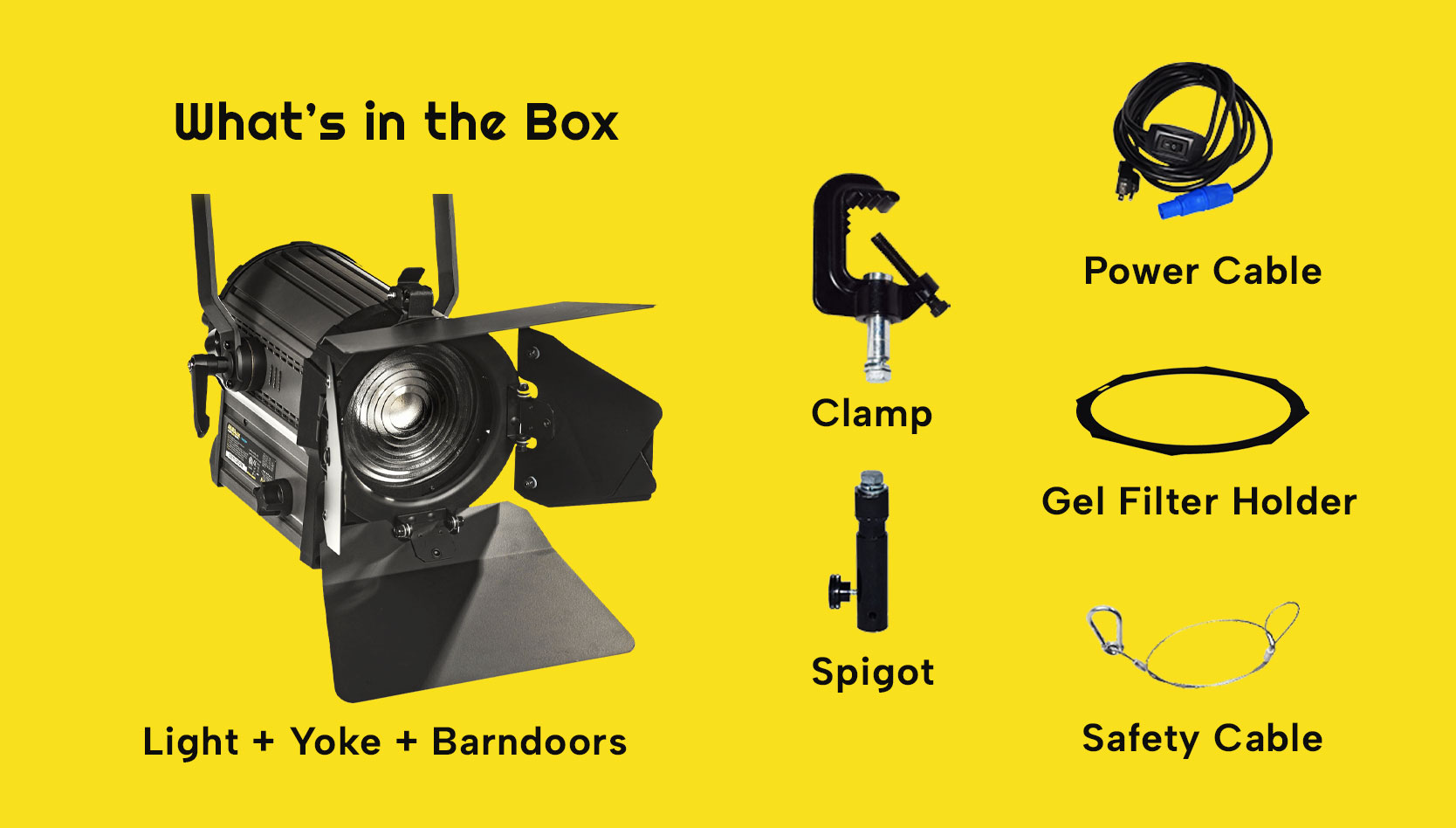 AuraLux 100 5.5" Studio LED Fresnel Daylight In The Box